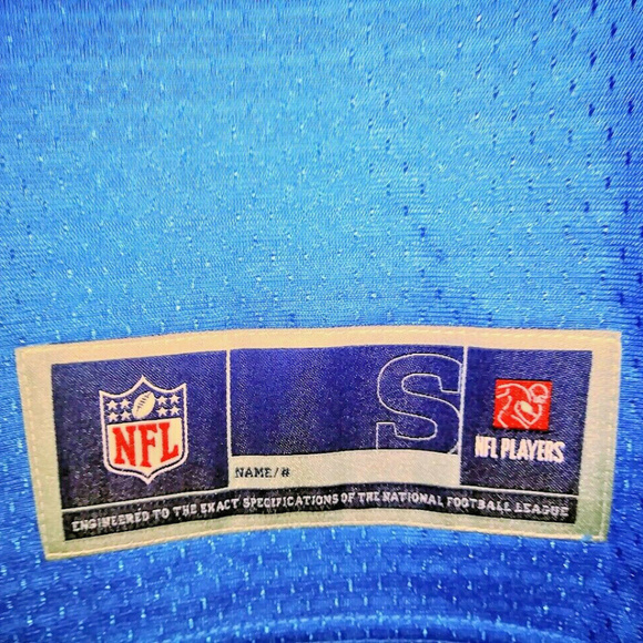 Detroit Lions Fauria NFL Pro Line Mens Sz S Jersey - Picture 5 of 8